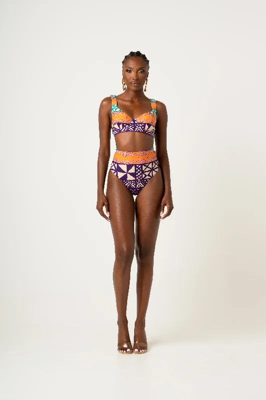 ANU PURPLE WIRE BIKINI Top