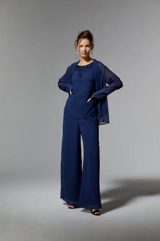 MGNY Madeline Gardner New York 72913 Long Mother of the Bride Pant Suit