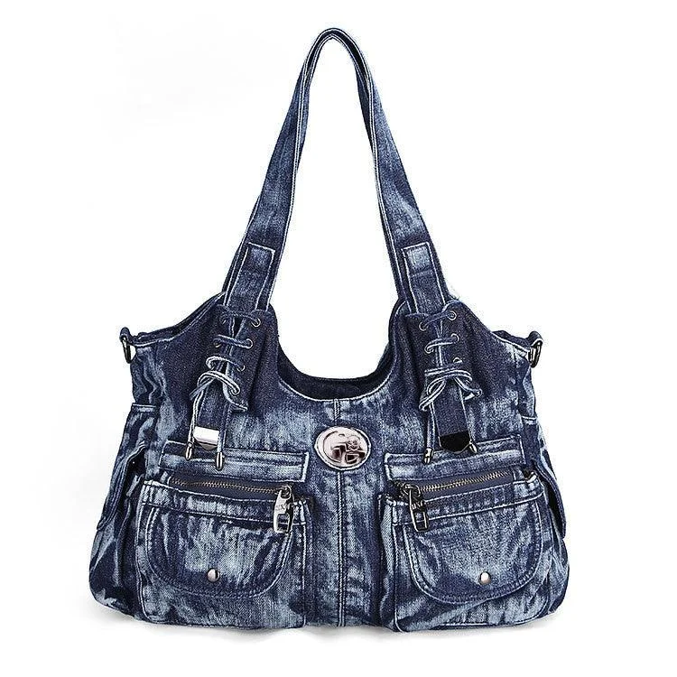 Leisure Fashion Big Bag Denim Bag Shoulder Bag Handbag