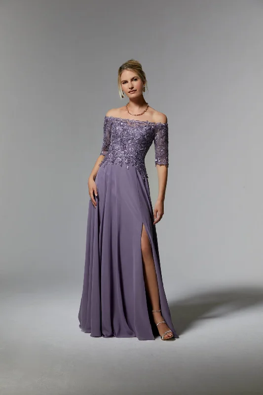 MGNY Madeline Gardner New York 72907 Long Beaded Formal Evening Dress