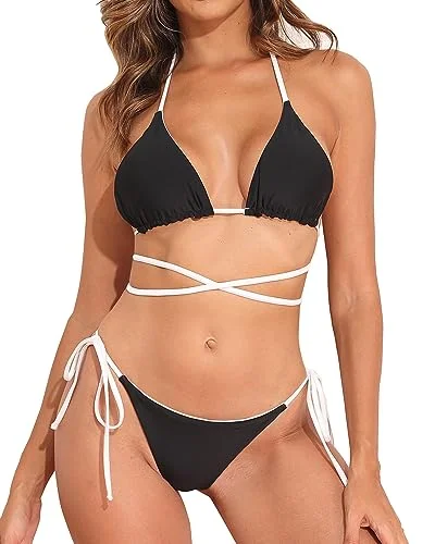 Strappy Swimwear Reversible Bikini Set