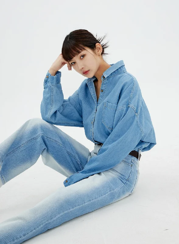 Relaxed Fit Denim Shirt CM10