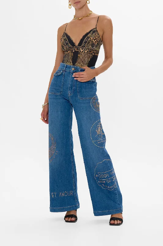 JENNA SOUL SEEKER HIGH WAISTED FLARE DENIM