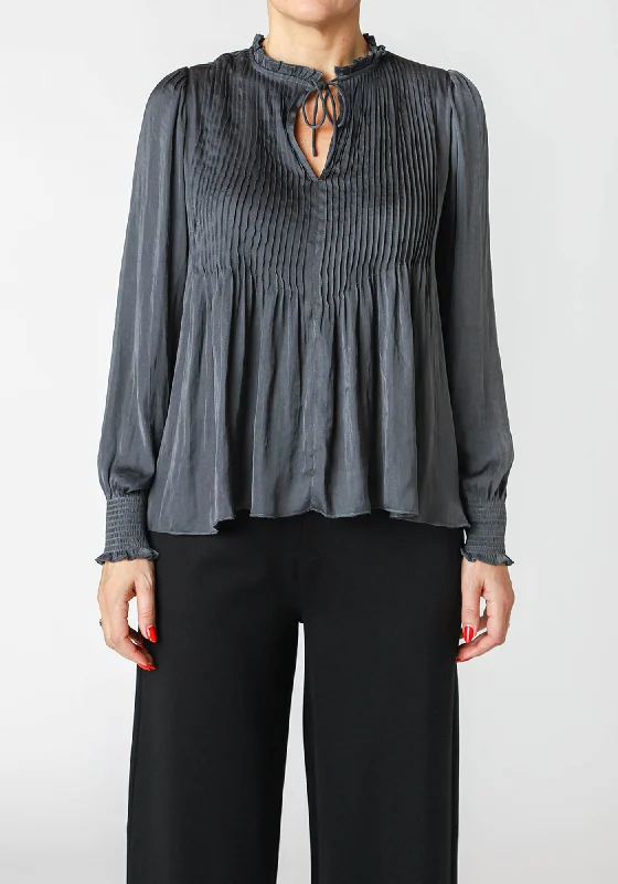 Top - Dex Long Sleeve Pintuck Blouse