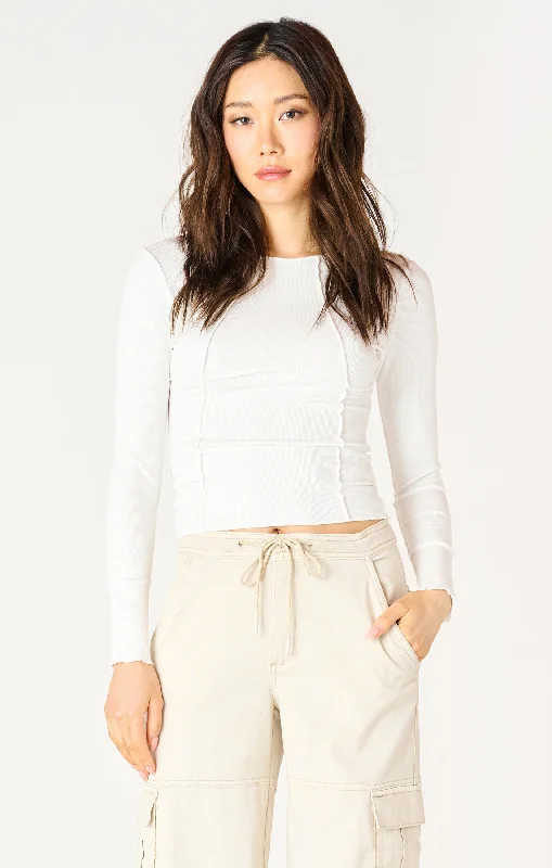 Top - Dex Long Sleeve Exposed Seam Top