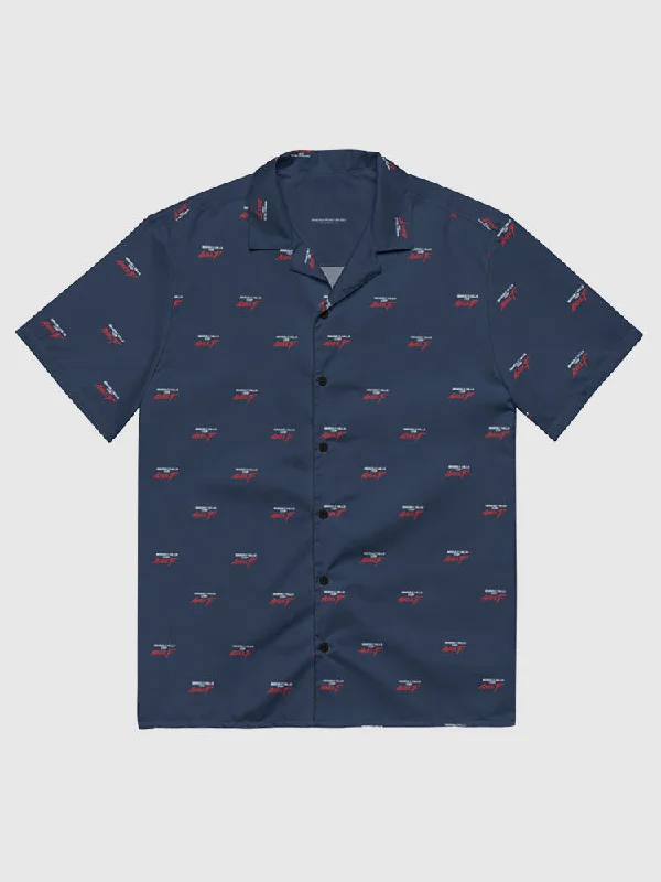 Beverly Hills Cop: Axel F Pattern Button Up Shirt