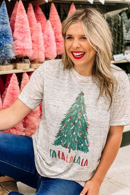 Fa La La La Christmas Tree Tee