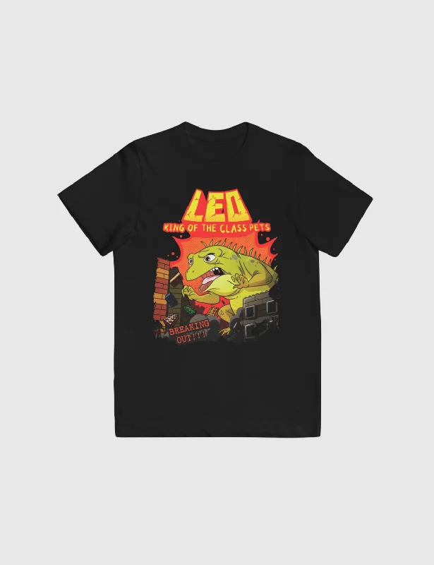 Leo Breaking Out Youth Jersey T-Shirt [Black]