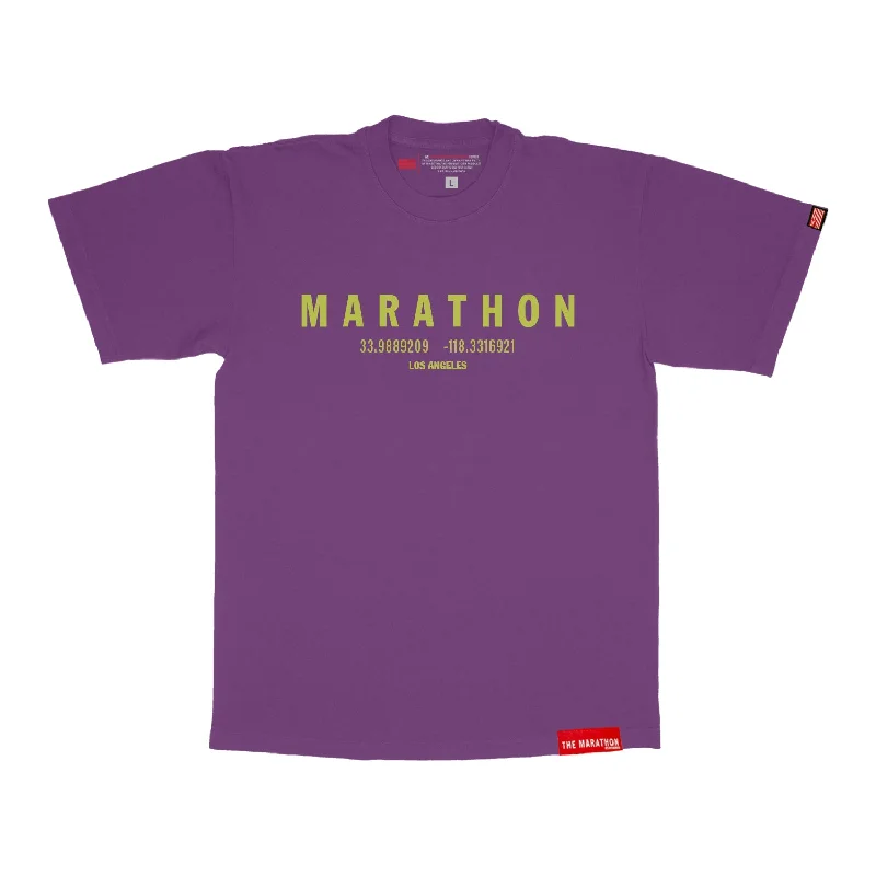 Marathon Foundation “Christmas Collection” T-Shirt - Bright Violet/Grinch Green