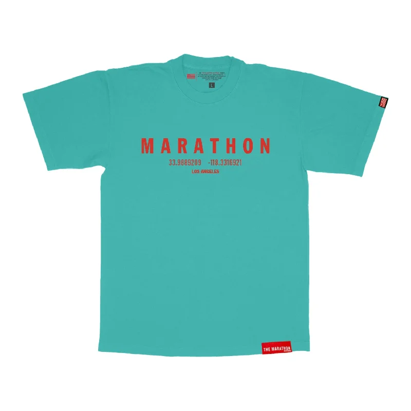 Marathon Foundation “Christmas Collection” T-Shirt - Caribbean Green/Red