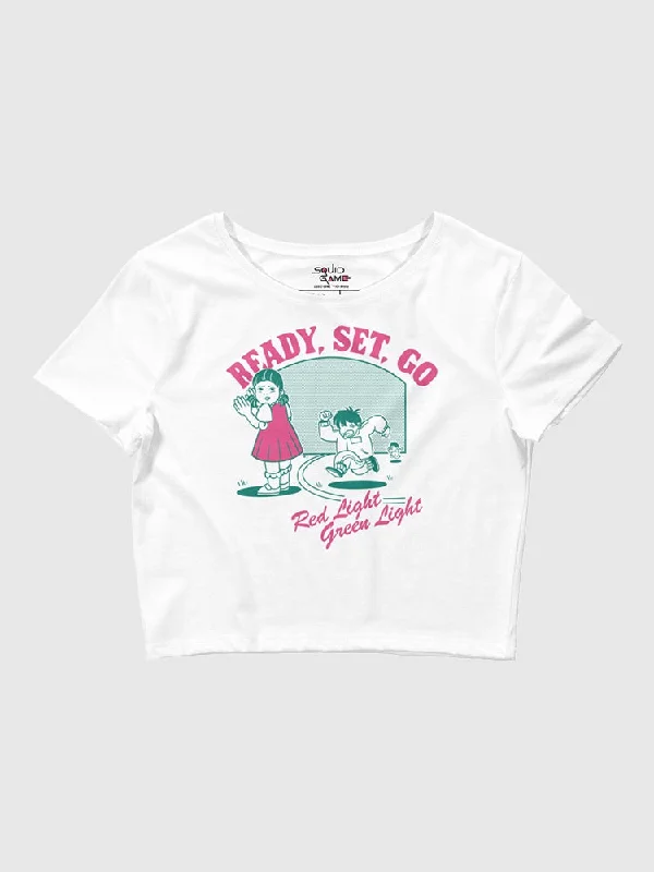 Squid Game Red Light, Green Light Women's Crop Top