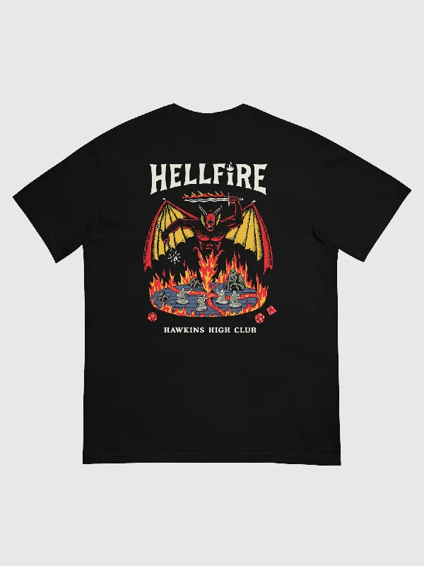 Hellfire Games Men’s Garment-Dyed Heavyweight T-Shirt [Black]