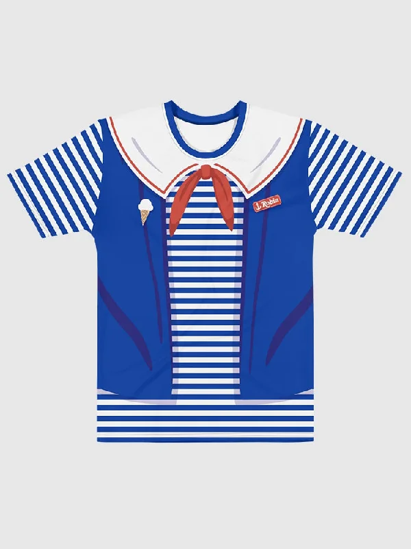 Stranger Things Scoops Ahoy Uniform Striped T-Shirt