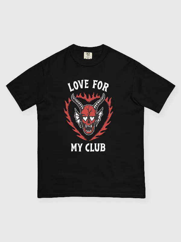 Stranger Things x Trevor Girard Love For My Club Heavyweight T-Shirt [Black]