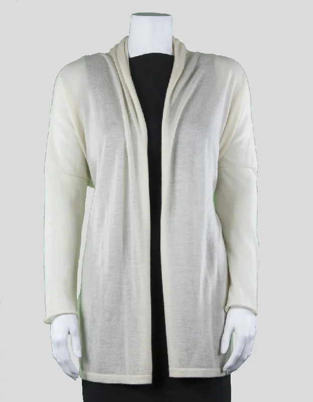 Barneys New York Long Sleeved Shawl Neck Cashmere Cardigan Small