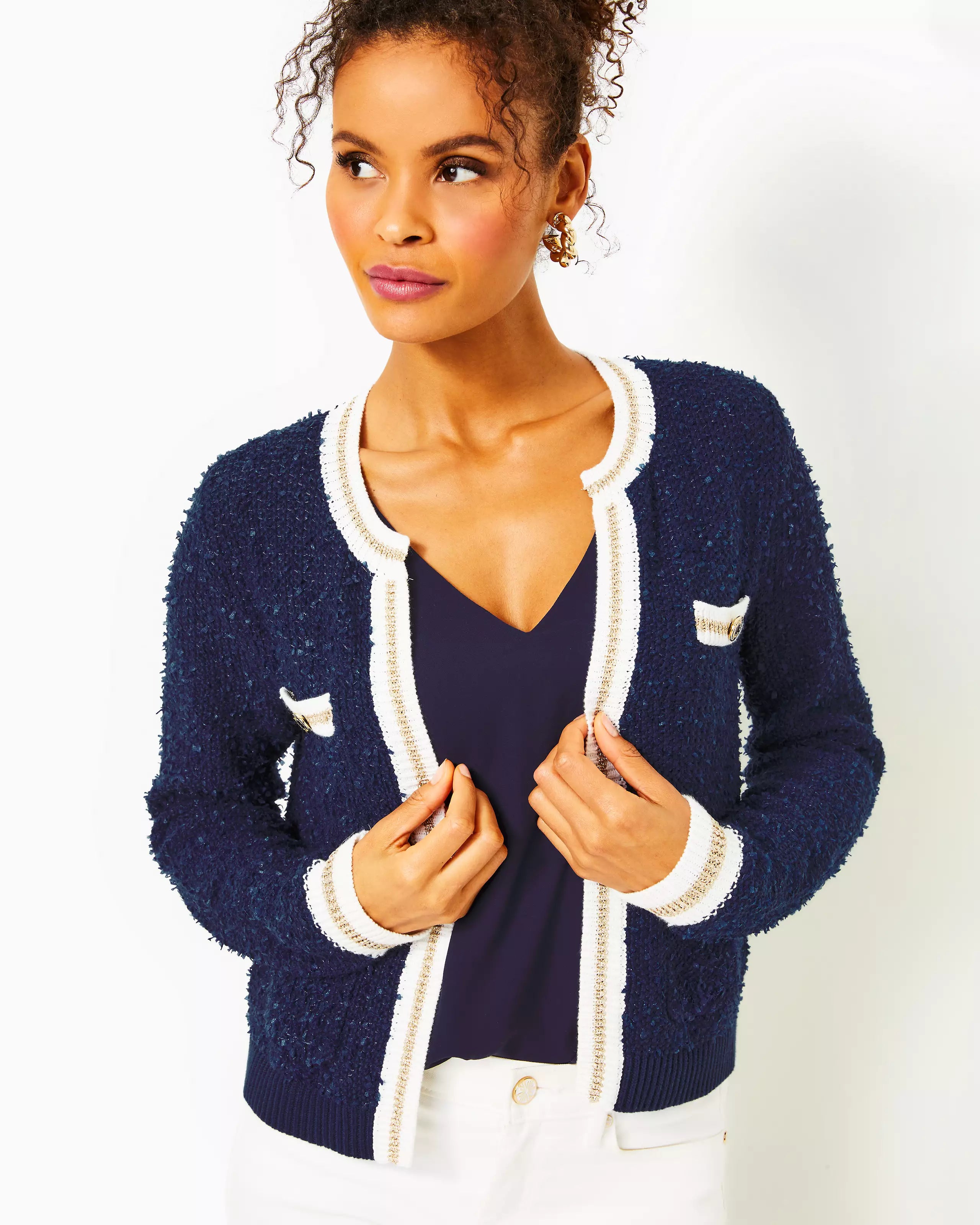 Lilly Pulitzer Women's Nalayna Cardigan - Low Tide Navy