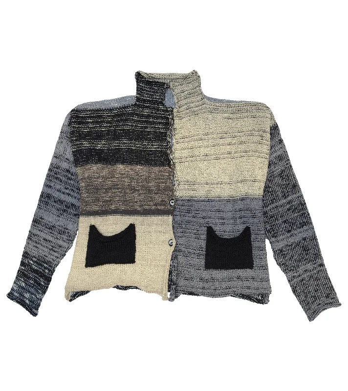 PAPER TEMPLES Pocket Cardigan - Multi-tone