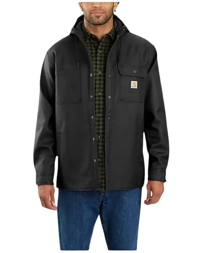 Carhartt 105022 Men's Rain Defender Relaxed Fit Heavyweight Hooded Shirt Jacket