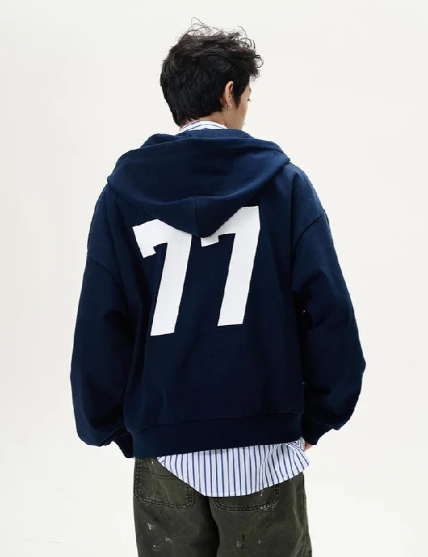 RT No. 11982 ROYAL BLUE 7 ZIP-UP HOODIE