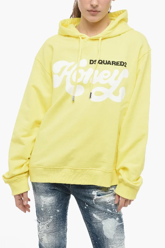 Dsquared2 HONEY Printed Cotton Hoodie 3 Free size