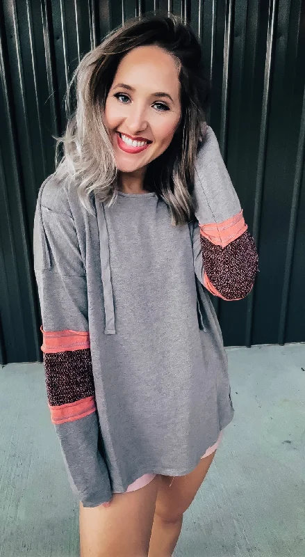 Greyson Brown & Coral Hoodie