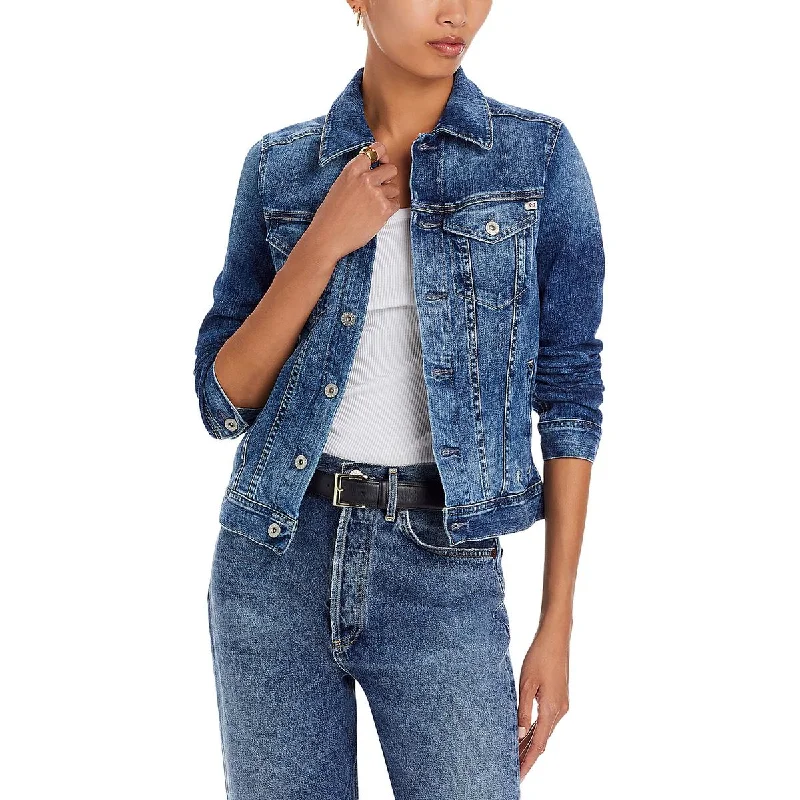 Agave Denim Womens Pocket Casual Denim Jacket