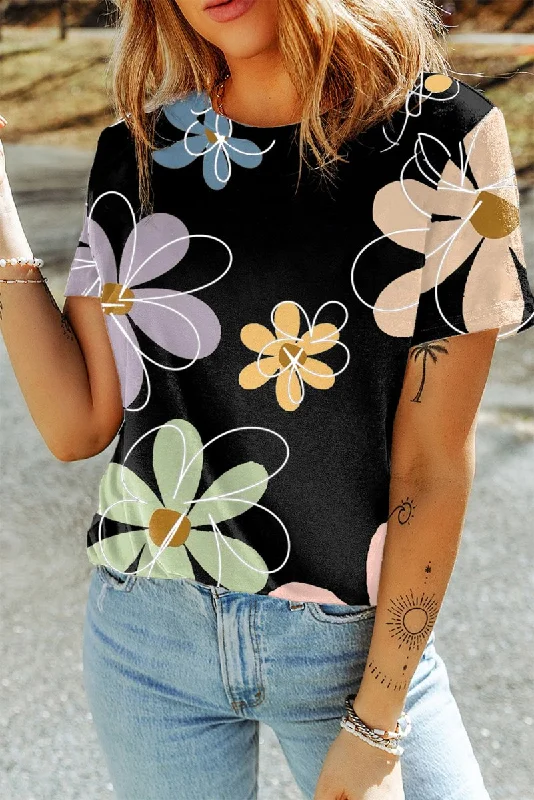 Daisy Flower Casual T Shirt