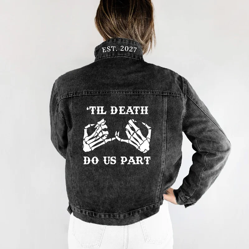 (Black Denim) Black Til Death Do Us Part Jacket