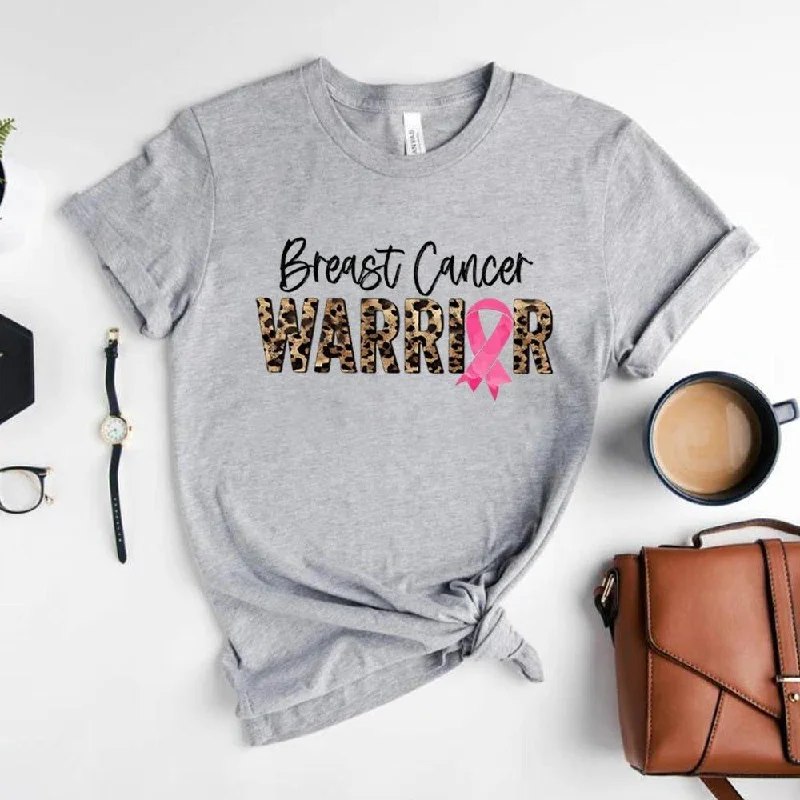 Leopard Warrior Breast Cancer T Shirt