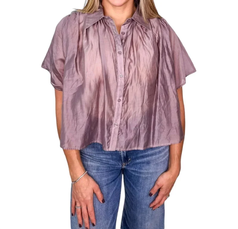 Hayden Shirt In Slate Purple