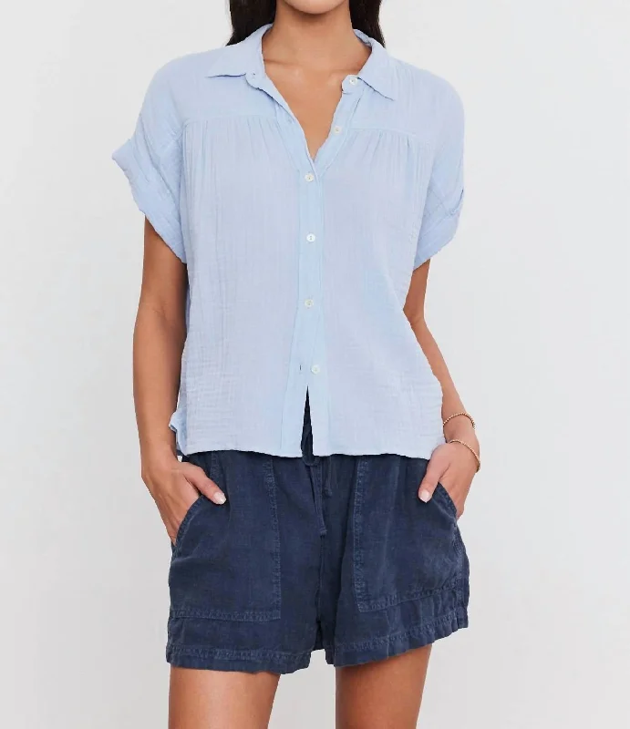 Julieta Cotton Gauze Shirt In Island