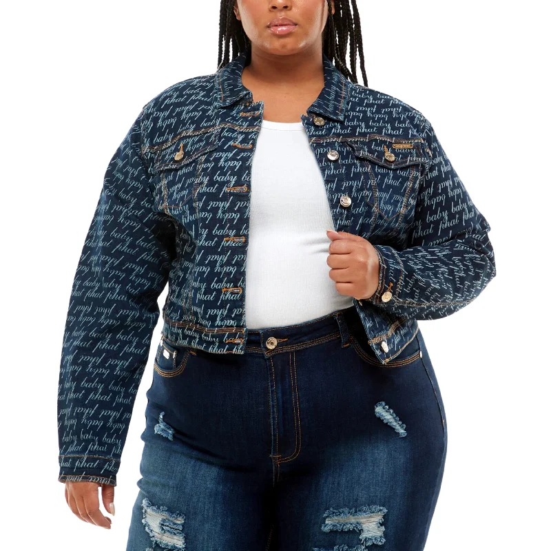 BABY PHAT - Plus Size Graphic Denim Jacket