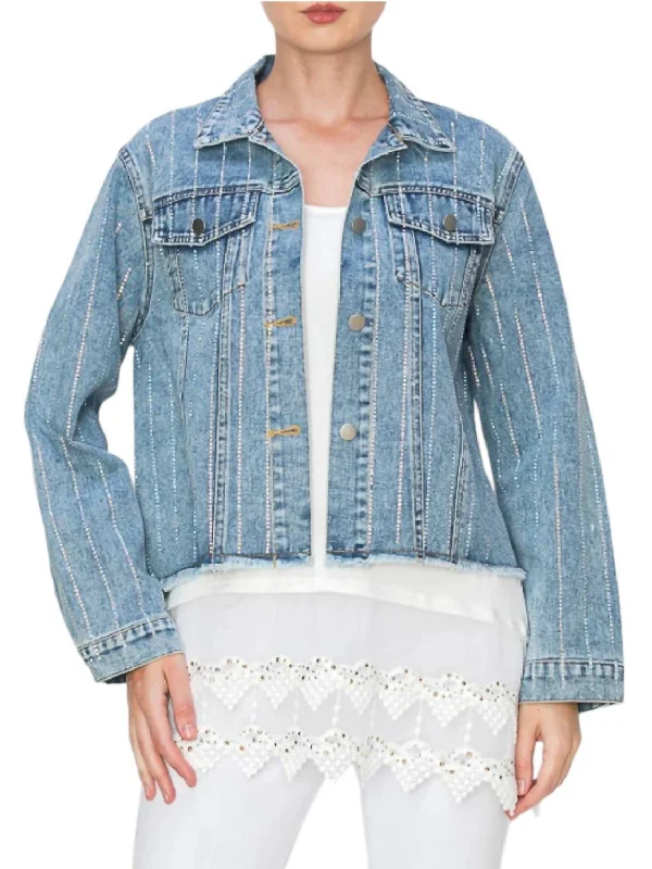 Denim With Sparkle Stones Jacket