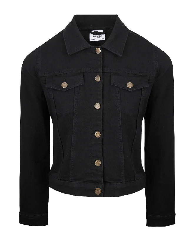 Womens Olivia denim jacket | Black